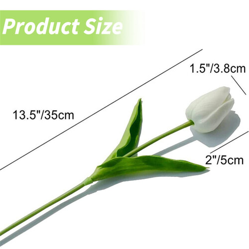 Τεχνητά Λουλούδια Tulip Real Touch 12 τεμάχια 1