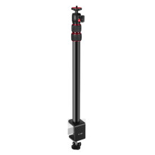 Camera Desk Mount Stand Adjustable 43-102cm Telescopic C Clamp Table Light Stand 1/4 Inch Screw for Camera