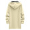 Fluffy Winter Jacket for Women Beige Medium 2