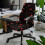 Home Office Chair Cover Removable Washable L Size Cherry 2