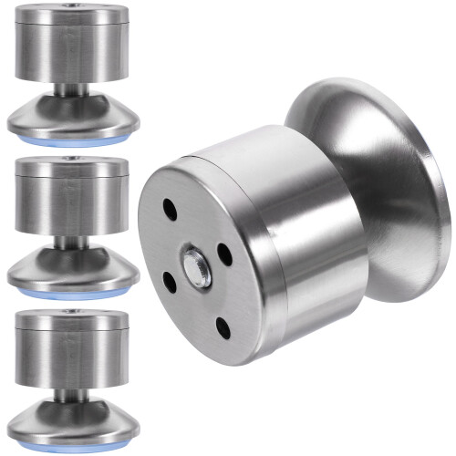 Cabinet Metal Legs Ergonomic Silver Adjustable 4 Pcs