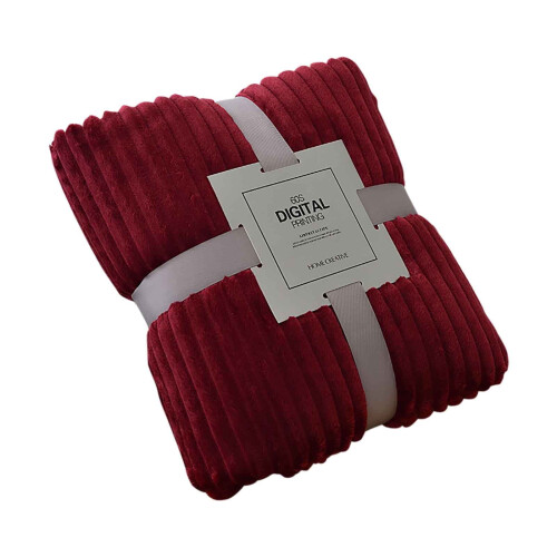 Throw Blanket Coral Velvet Reversible 100x150cm 1