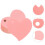 Heart Shaped Gift Tags Kraft Paper 50 pcs 3