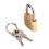 Copper Padlock with Keys 20mm for Luggage and Lockers 4