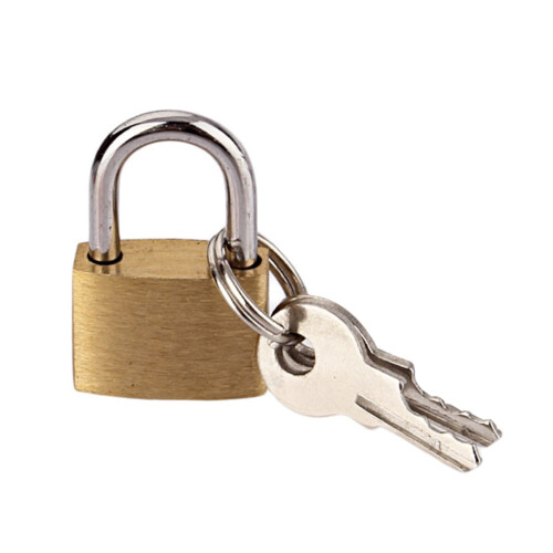 Copper Padlock with Keys 20mm for Luggage and Lockers 2