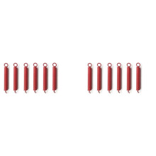 12 in Pack Noiseless Tremolo Springs, Electric Guitar Bridge Spring, Fits FR, TS, NR, DP Style Guitars, Red