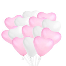 Pink Latex Heart Balloon Decoration 100 pcs 9.8 in