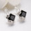 Women's Shiny Rhinestone Leverback Earrings White 5