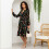 Damen-Midikleid mit elastischem Bund und Taschen im Retro-Stil 5
