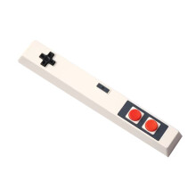 Retro-Gamepad-Tastenkappe, 6,25 U, Leertaste, Artisan-Tastenkappe, ABS-Material für MX-Schalter für Mechanische Gaming-Tastatur, Weiß