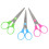 Student Scissors Stainless Steel 6 Pcs Assorted Colors 3