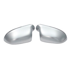 Car Wing Mirror Caps Matt Chrome Mirror Cover Rearview Side Mirror Cap S for A4 S4 B8 A6 C6 09-11,A3 Q3 A5