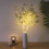 Lighted Olive Branches with Timer Vase for Home Decor 2
