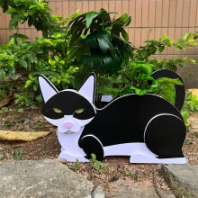 Blumentöpfe mit Katzenmotiv, Blumenbehälter für Den Garten, Tierdekorationen, Dekorationen für Haus und Garten D