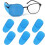 Eye Patch Pack Blue Reusable Non-Woven 6 Pcs 1