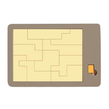 Wooden Triangulator Puzzle Game Irregular Shape