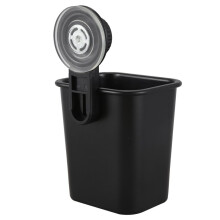 3 Pièce Ventouse Brosse à Dents Porte-Gobelet Support En Plastique Porte-Dentifrice Boîte de Rangement pour Cuisine Salle de Bains Toilette Noir
