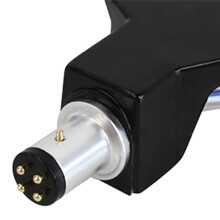 3X Turntable Headshell Aluminium Alloy Headshell Record Turntable Needle Replacement Phono Stylus Cartridges Rack Black