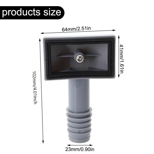 Sink Overflow Head for Wash Basin Round or Square Interface 1