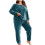 Women's Flannel Pajama Set Long Sleeve Plus Size 2