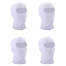 4X Outdoor Full Face Mask Spandex Balaclava Thin Motorcycle Cycling Ski CS Mask White
