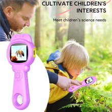 200W Kids Optical Microscope with Photo and Video Function 500X Observe Microscopic World Children Educational Toys