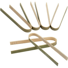 Paquet de 360 Pinces En Bambou, Pinces Jetables de 4 Pouces, Pinces à Pain En Bambou Jetables écologiques