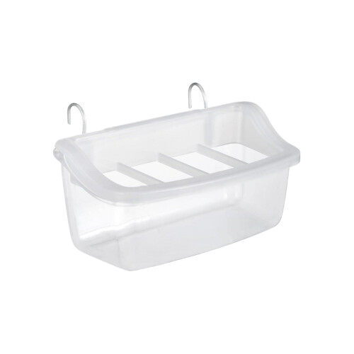 Railing Bird Feeder Clear Spill-Proof Food Box