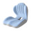 Car Seat Cushion with Back Support Memory Foam L-Shaped Blue 4