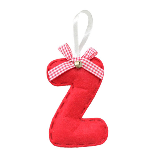 Christmas Tree Pendant Decoration 4.7 Inch Red 1