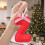 Christmas Tree Pendant Decoration 4.7 Inch Red 4