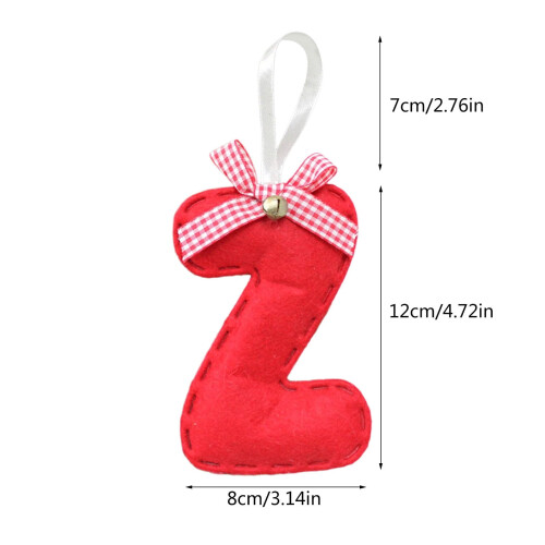 Christmas Tree Pendant Decoration 4.7 Inch Red 2