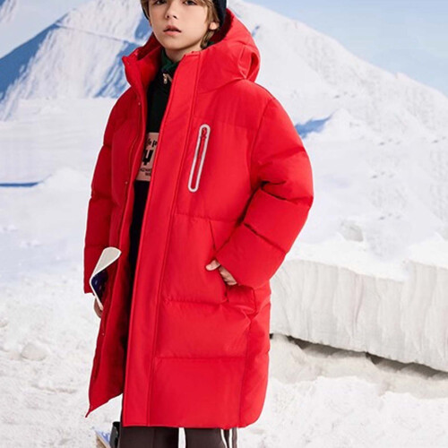 Kids Warm Thick Puffer Jacket Hooded Collared Parka Fall 1