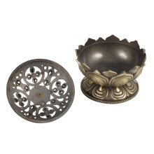 4X Brûleur D'Encens Bouddha Support D'Encens de Fleur de Lotus Encensoir Fait À la Main pour Bouddhiste Décoration de Bureau Maison