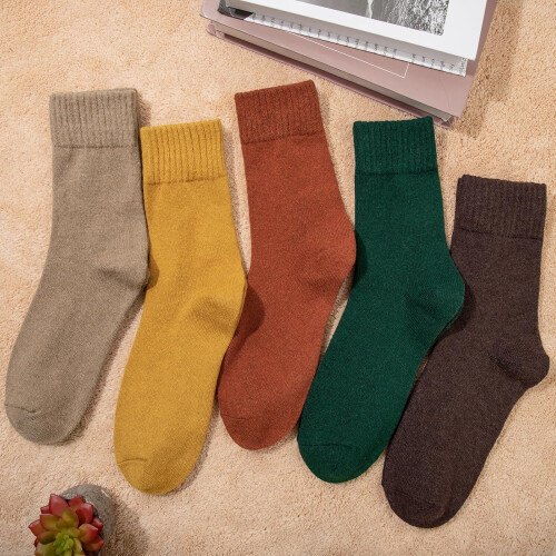 PUMIER Wool Socks for Women 5 Pairs 1