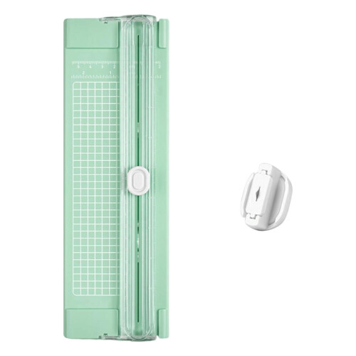 Mini A4 Paper Cutter with Ruler Mint Green 1pc 1