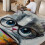Coffee Cup Cat Pattern Flannel Blanket 50x60 in 2