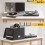 Vinyl Record Storage Box with Lock,Fireproof&Water Resistant Record Organizer Storage for 100+ Single Records 8