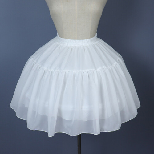 Crinoline Underskirt Petticoat Knee-Length White 1
