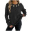 Women's Solid Floral Sweater Round Neck Long Sleeve Knit Top 2
