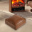 Faux Leather Ottoman Footrest Cushion Unstuffed 1 Piece 4