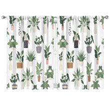 Green Cactus Blackout Curtains 2 Panels 41x63 Inch