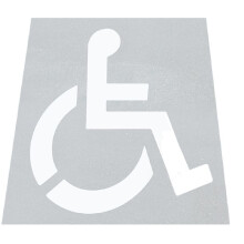Handicap Stencil, Reusable Silicone Parking Lot Stencil, Foldable Handicapped Parking Stencils Disabled Template Mold