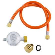 Durable Gas Regulator, Accessory,1/2Inch Adapter, Part, Metal Hose Fittings, Connector,5ft Hose for Heaters Steak Ovens