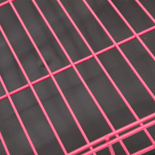 Folding Pet Cage for Small Medium Dogs Cats Rabbits Pink 2