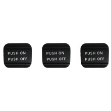 3X 465313TA0A Car Black Rubber Parking Brake Pedal Pad for Quest Maxima Altima Titan Rogue Pathfinder Leaf