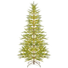 Leutsin 4ft Pre-Lit Green Cypress Christmas Tree with 500