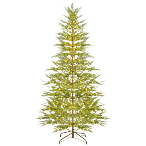 Leutsin 4ft Pre-Lit Green Cypress Christmas Tree with 500
