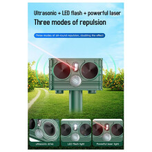 5X New Solar Ultrasonic Cat and Dog Repellent Animal Deterrent Suitable for Orchards/Greenhouses/Vegetable Garden