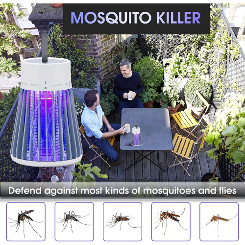GIXUSIL Rechargeable Bug Zapper Portable USB LED Purple 1